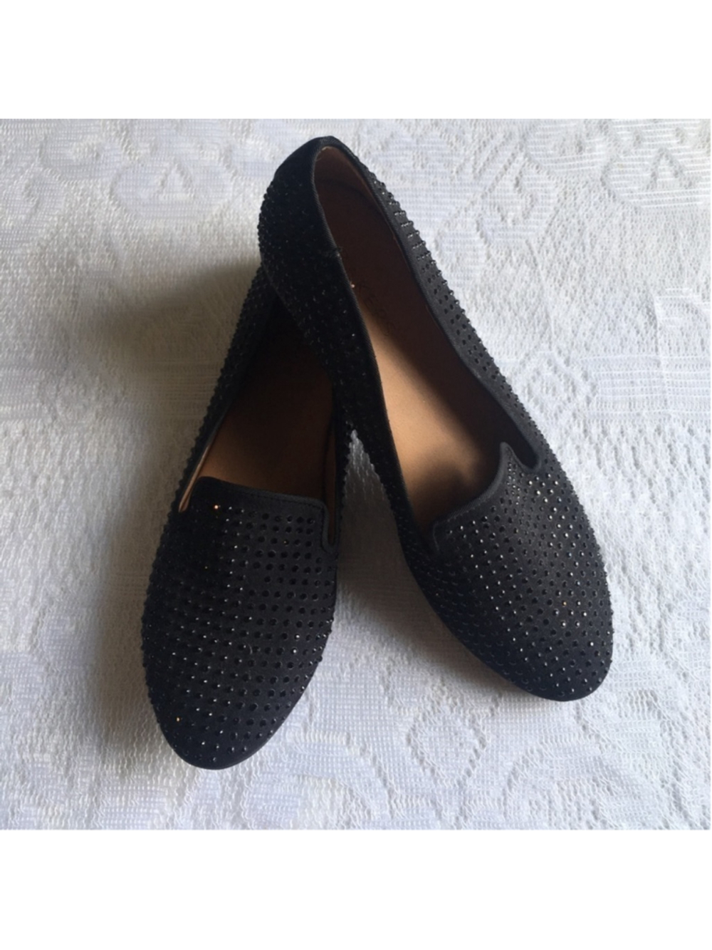 New! Embellished Smoking Flats size 7